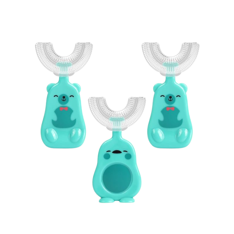 MiloBrush™ U-vormige Kinder Tandenborstel (3Pack) – Diervorm (2-12 jaar)