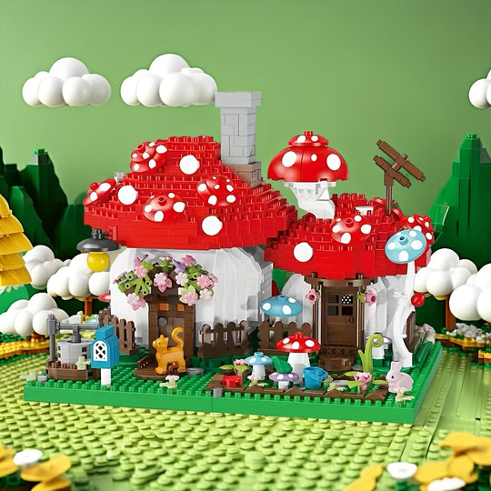MushroomMagic™ – 1280-delige Paddenstoelen Boerderij Bouwset
