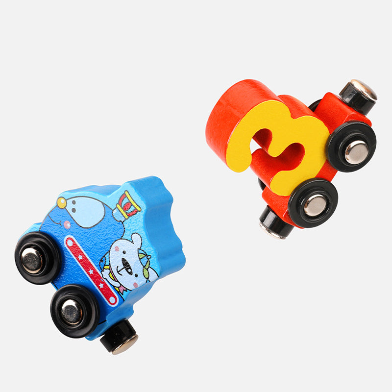 TelTreintje™  - Houten Cijfer Trein