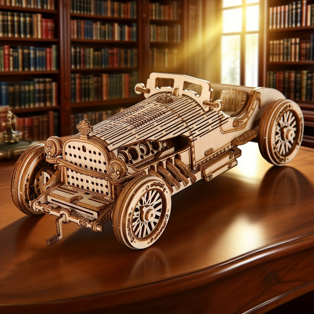 GrandWood™ – 3D Houten Grand Prix Auto Puzzel