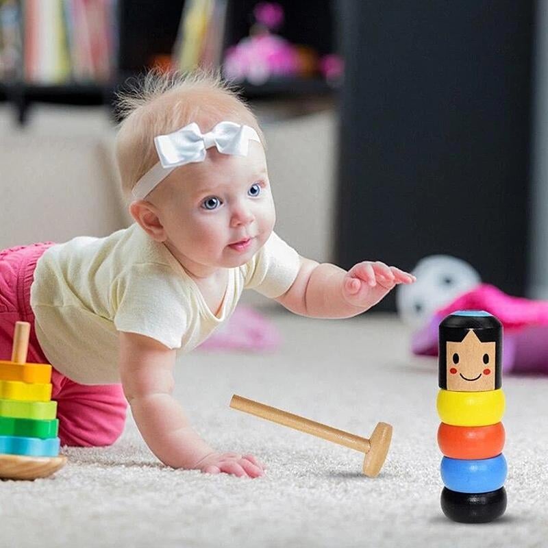 MagicStand™ – Onbreekbare Houten Magische Pop, Speelgoed voor Kinderen en Feestjes