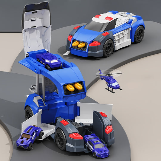 AutoMorph™ – 5-in-1 Transformerende Politieauto Bouwset