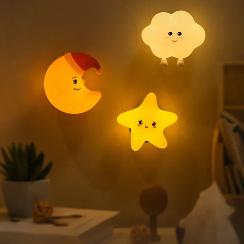 DreamGlow – Kinder Nachtlamp Ster, Maan & Wolk