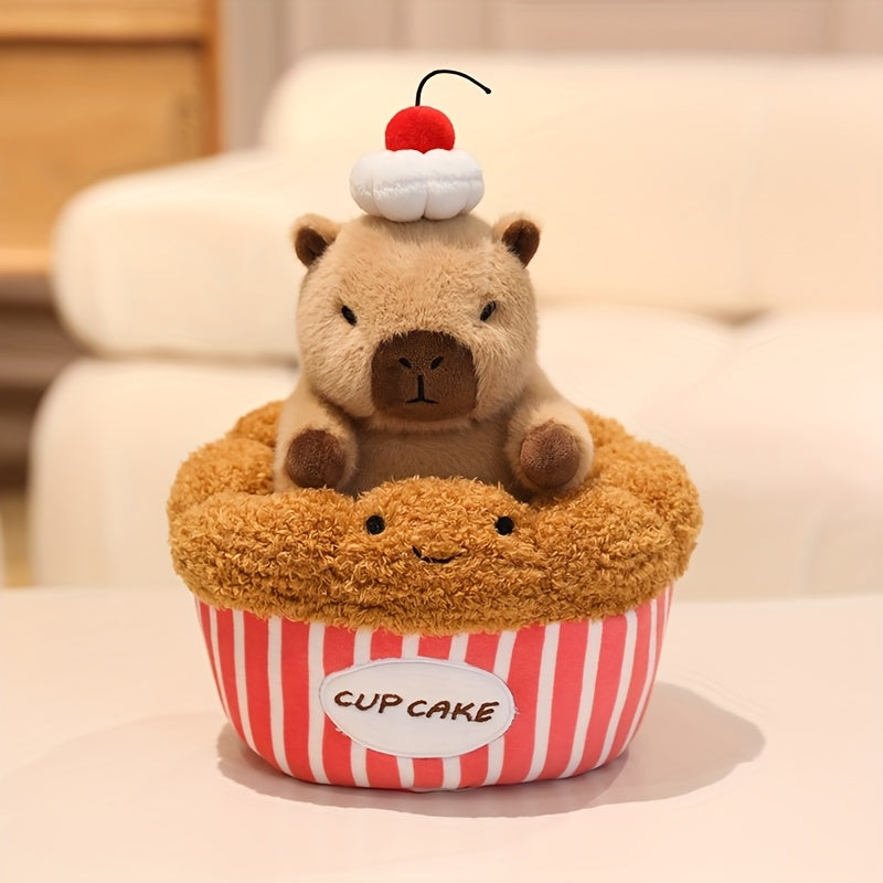 CuteCapybara™ – Schattige Pluche Knuffel 2-in-1 Croissant & Ananasbrood