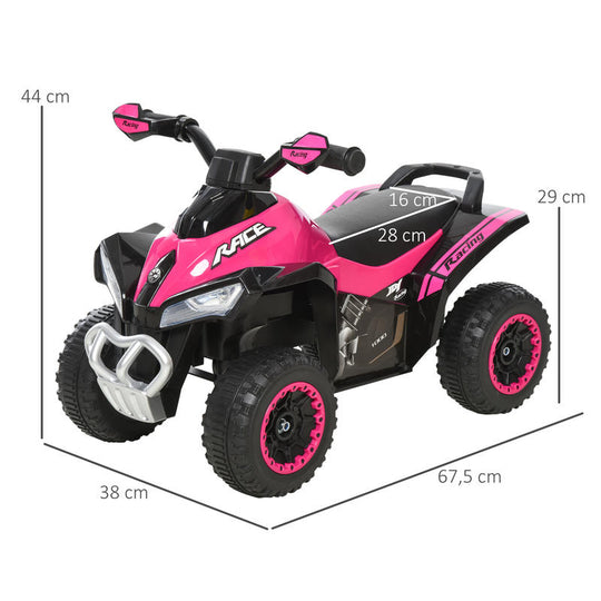 PinkTrail™ 6V Elektrische Kinder Quad – Roze Ride-On ATV voor Peuters (18-36 maanden)