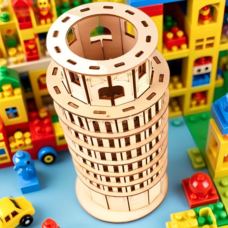 PisaCraft™ – 3D Houten Toren van Pisa Puzzel