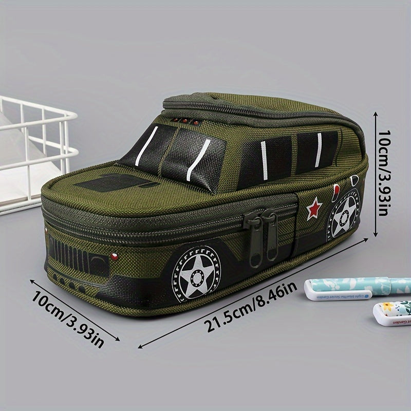 CarCase™ – Auto-vormige Pennenzak met Dubbele Laag