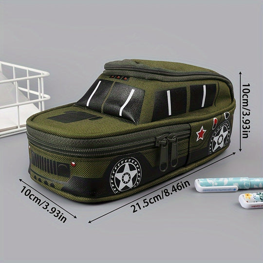 CarCase™ – Auto-vormige Pennenzak met Dubbele Laag