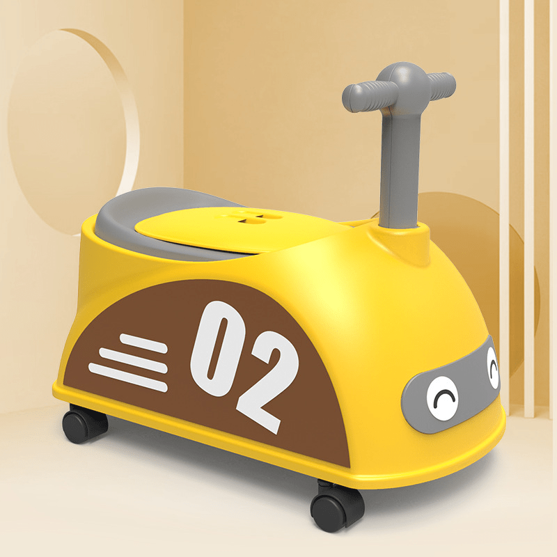 PottyRide™ – Cartoon Kinderpot met Wieltjes – Grote Trainingstoel
