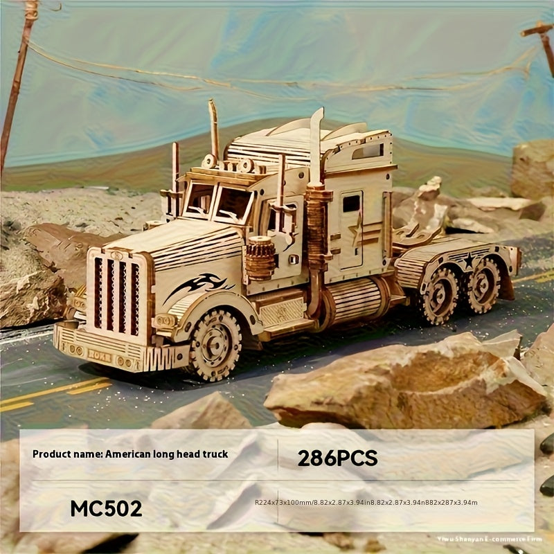 WoodHauler™ – 3D Houten Truck Puzzel