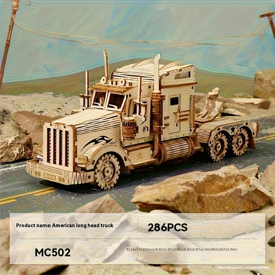 WoodHauler™ – 3D Houten Truck Puzzel