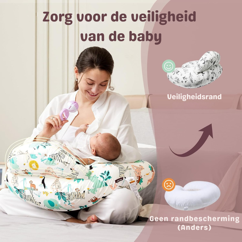 CuddleNest™ – Verstelbaar Voedingskussen met Comfortabele Ondersteuning