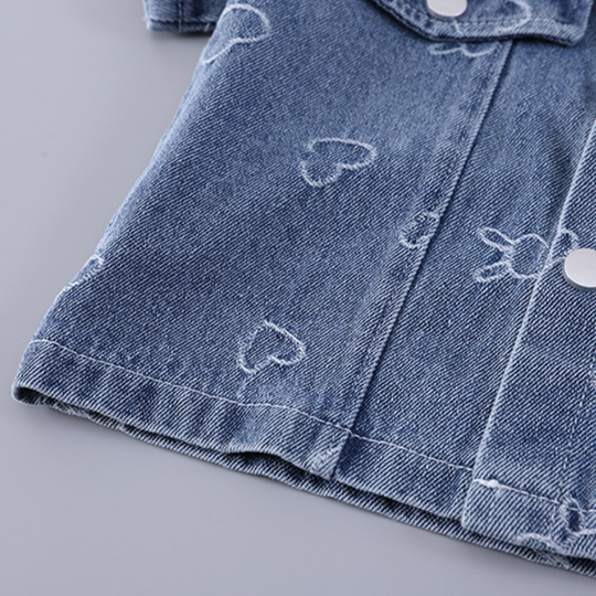 HeartDenim – 3-delige Denim Kledingset voor Kinderen