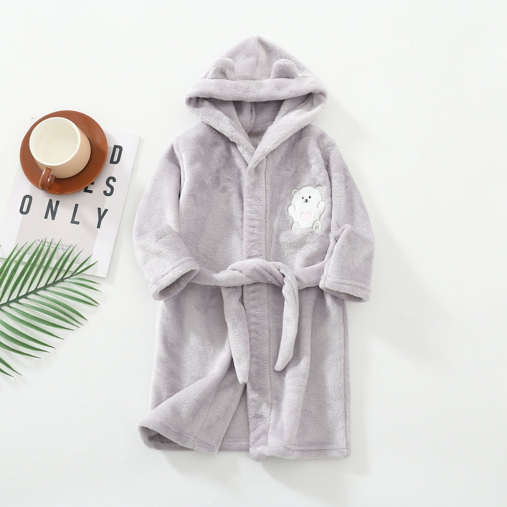 CozyNest – Warme Kinderbadjas met Capuchon