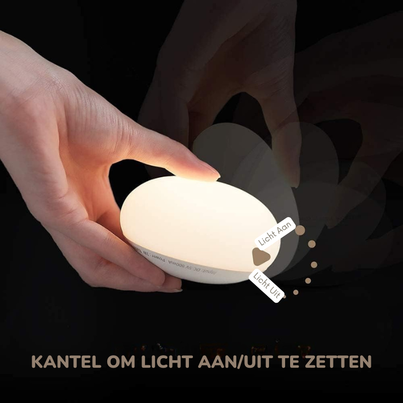 DreamGlow™ – Dimbaar Nachtlampje van Siliconen – Rustige Nachtverlichting voor Baby