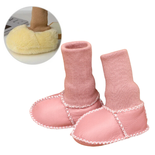 CozyFeet™ – Warme & Antislip Baby Sloffen voor Winterdagen