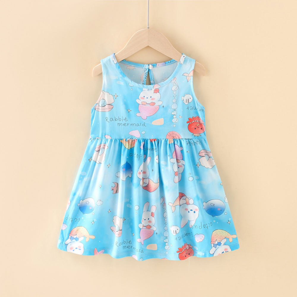 BloomBelle – Meisjes Zomerjurk zonder Mouwen