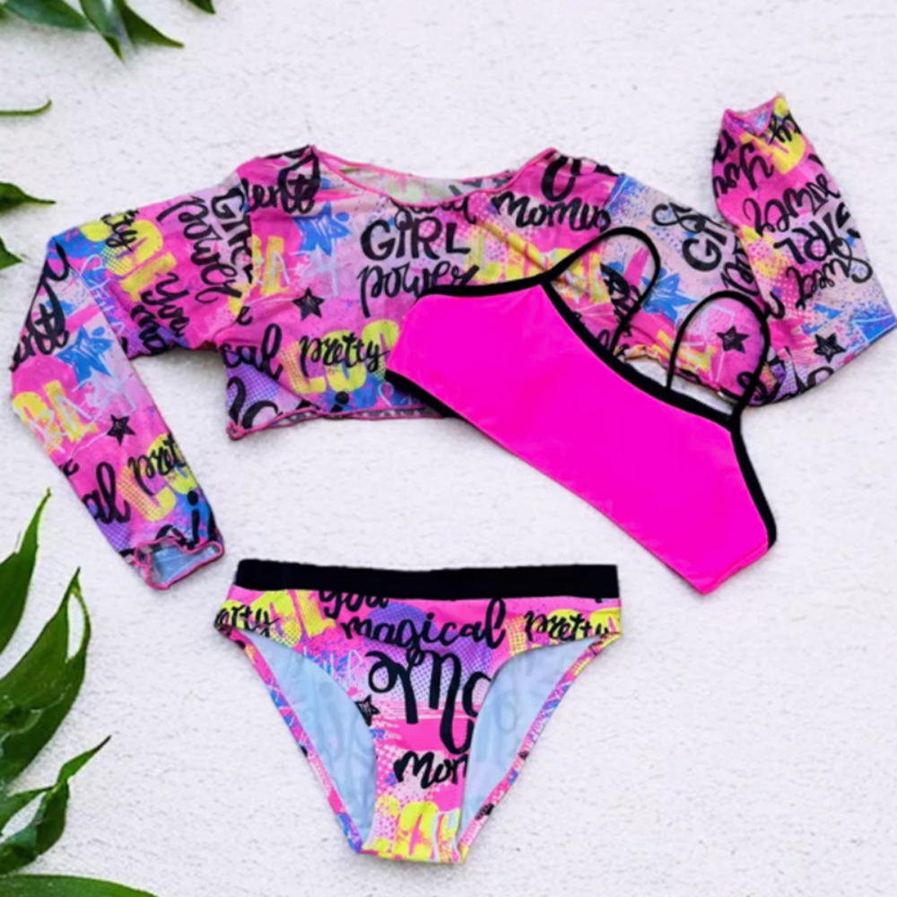 NeonSplash – 3-delige Zwemset voor Meisjes