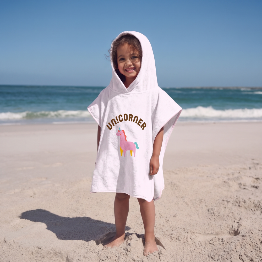 SunnyWrap – Microvezel Strandponcho voor Kinderen