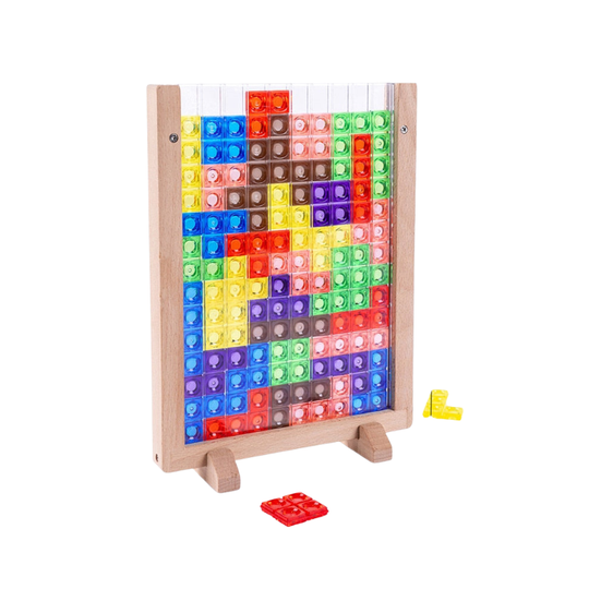 PuzzlePlay™ – 3D Tangram Houten Puzzel & Educatief Bordspel