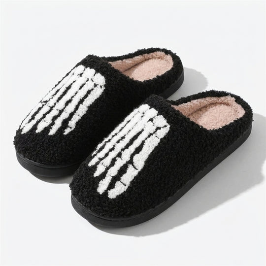 SpookStep – Pluizige Pantoffels met Halloweenmotieven