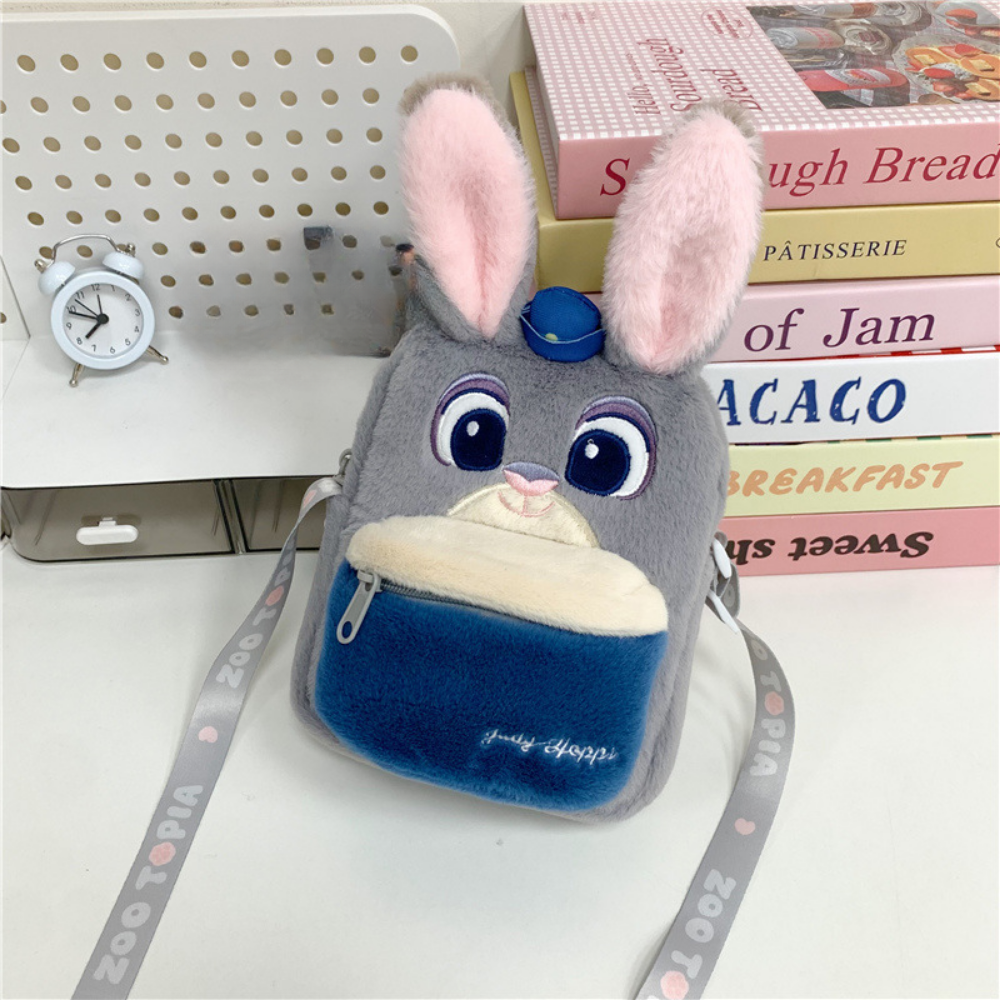 PlushBuddy – Pluche Cartoon Crossbody Tas