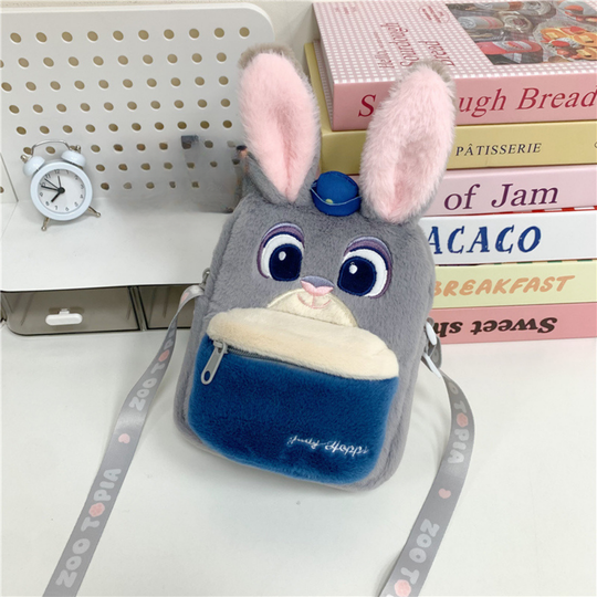 PlushBuddy – Pluche Cartoon Crossbody Tas