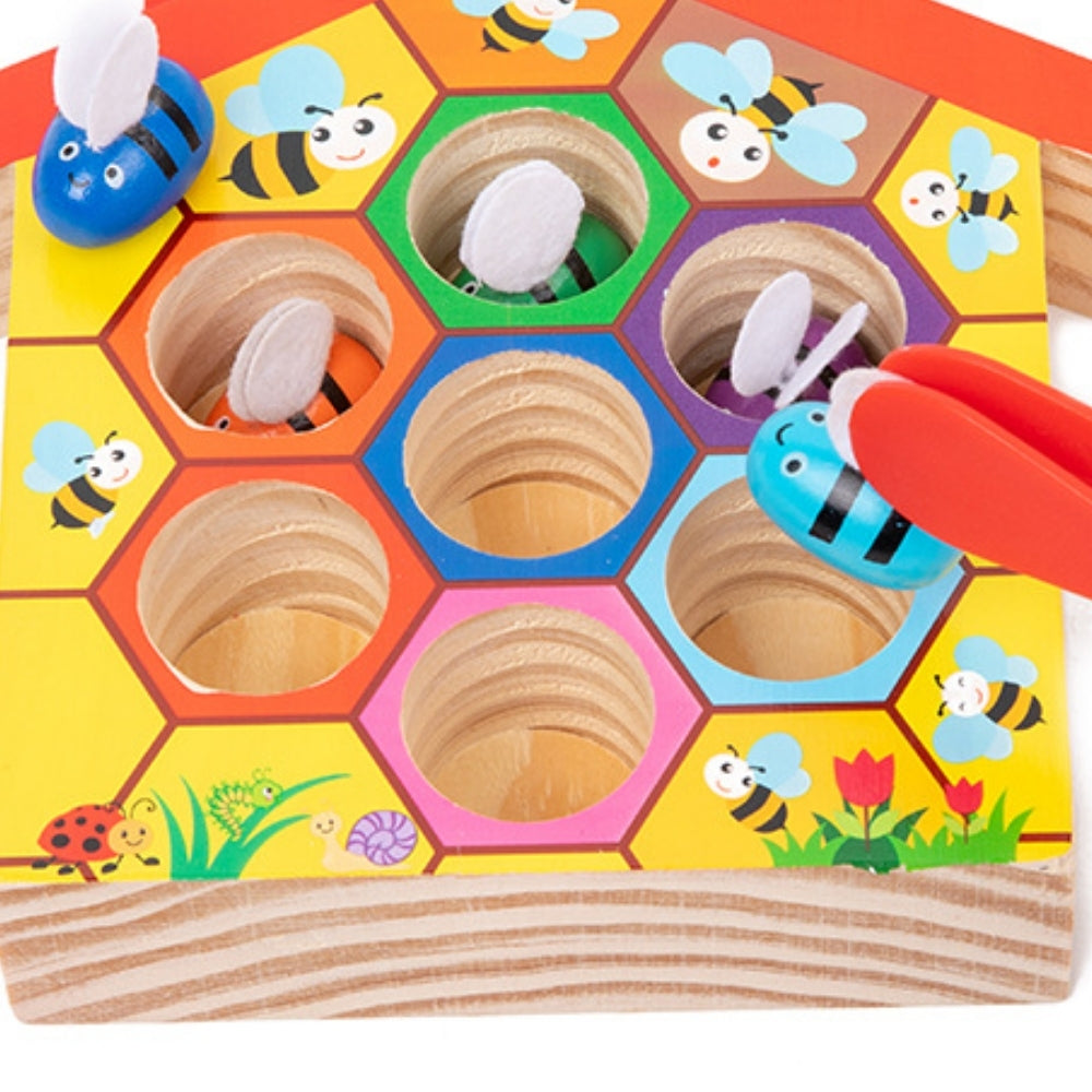 BeeMatch – Houten Bijenkorf Sorteerspel