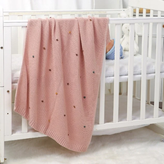 CozyCotton – Zachte Katoenen Gebreide Deken – Comfort voor Baby’s
