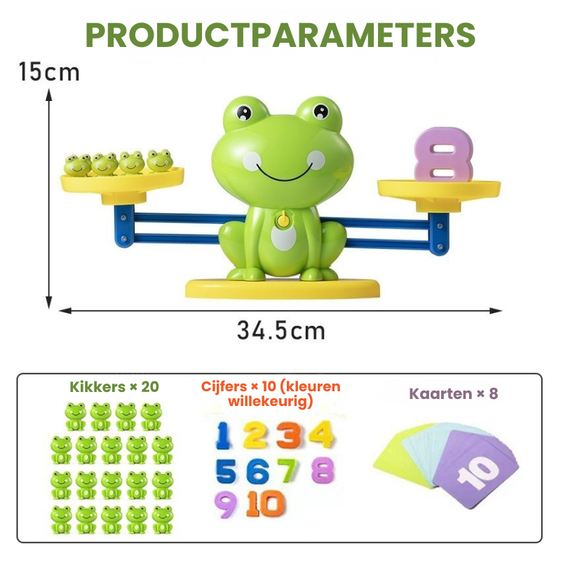 EduPlay – Pop-up Dieren & Kikker Balansspel