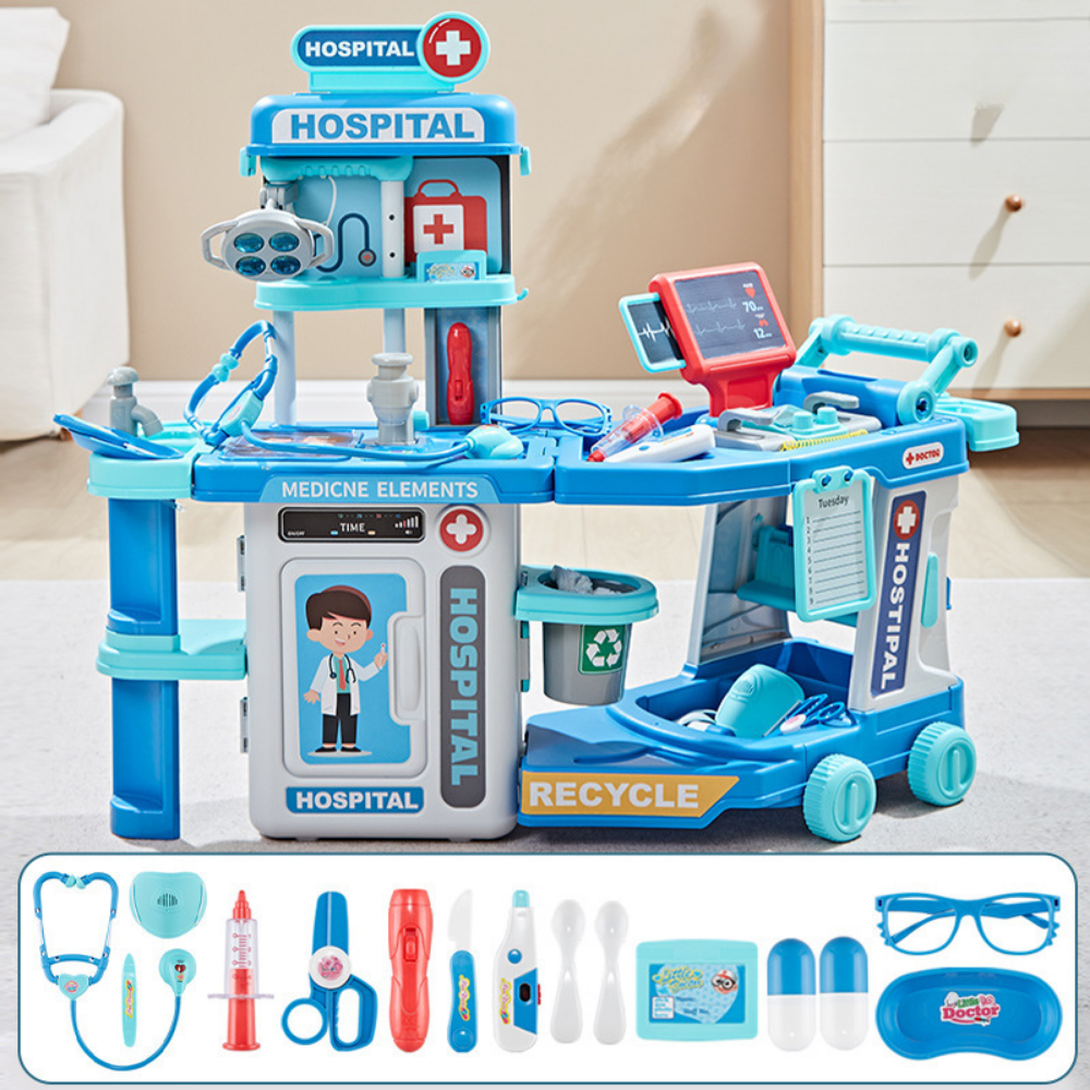 DoctorTrolley – Doktersset met Opbergkoffer en Trolley