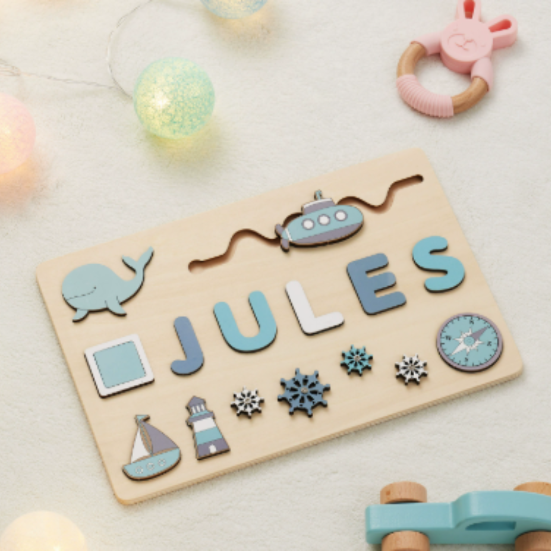 NamePuzzle – Gepersonaliseerde Houten Naampuzzel