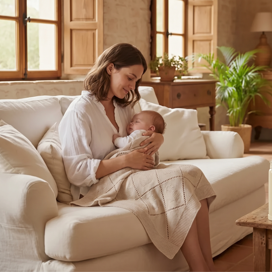 CozyCotton – Soft Cotton Knitted Baby Blanket, Cosy Comfort for Babies