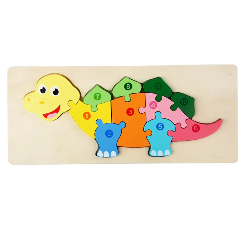 AnimalPuzzle™ – Montessori Houten Leer- & Dierpuzzel voor Kinderen