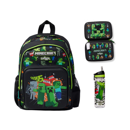 PixelTrail – Middelgrote Schoolrugzak met Accessoires