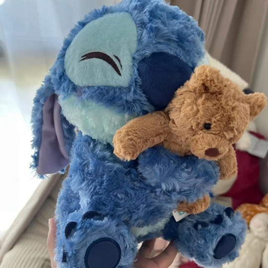 CuddleStitch – Blauwe Knuffel met Teddybeer