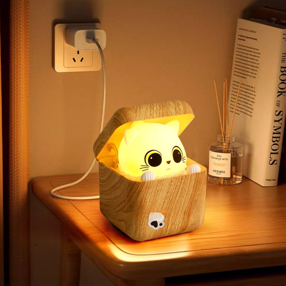 PeekabooGlow – Sensor Nachtlampje met Katdesign