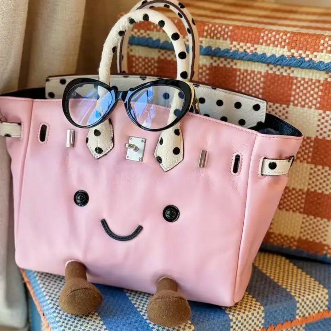SunnyPurse – Pluche Handtasje Knuffel met Gezichtje in Vrolijke Kleuren