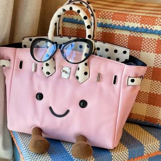 SunnyPurse – Pluche Handtasje Knuffel met Gezichtje in Vrolijke Kleuren