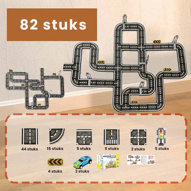 TrackMaster™ – Creatief & Leuk – Magnetische Bouwbaan Set