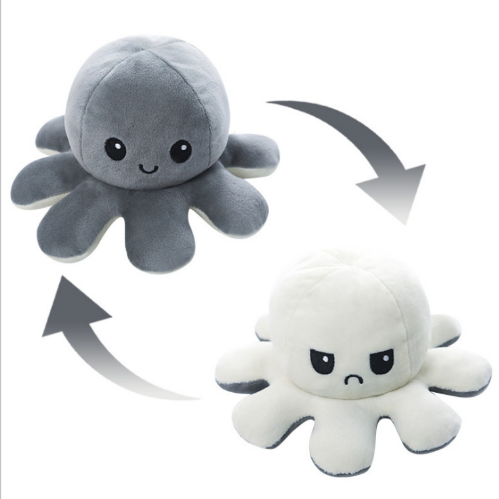 MoodFlip – Omkeerbare Octopus Knuffel