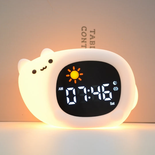 SleepPals – Siliconen Dierenwekker met Nachtlampje