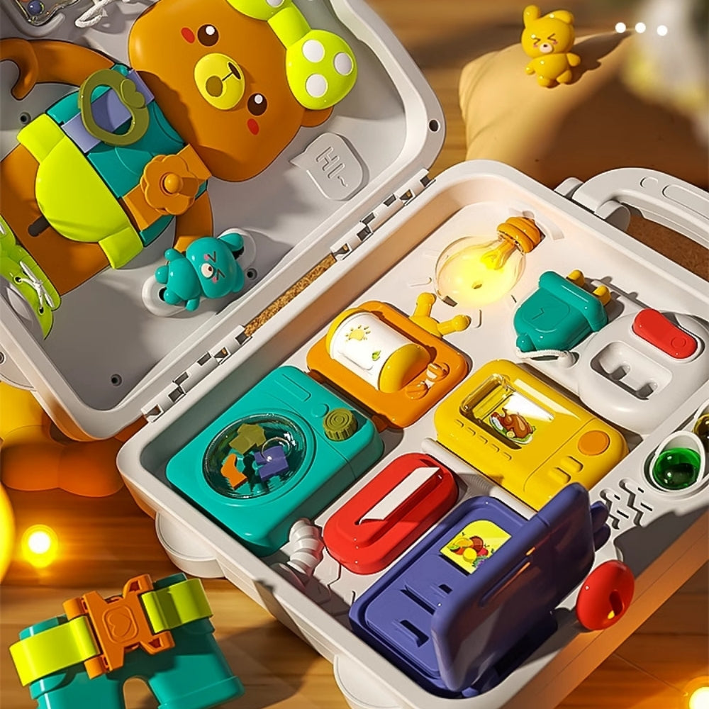 <font dir="auto" style="vertical-align: inherit;"><font dir="auto" style="vertical-align: inherit;">Jouets éducatifs Montessori Busy Board pour bébés et tout-petits de 1 à 3 ans : Jouets éducatifs précoces pour la motricité fine</font></font>