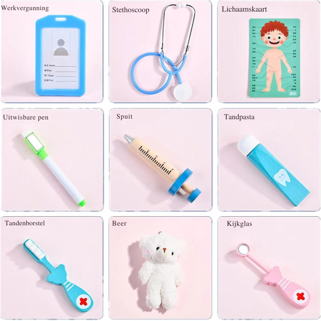 Dr. Dentist Speelset – Educatief Rollenspel voor Kinderen met Tandartsinstrumenten