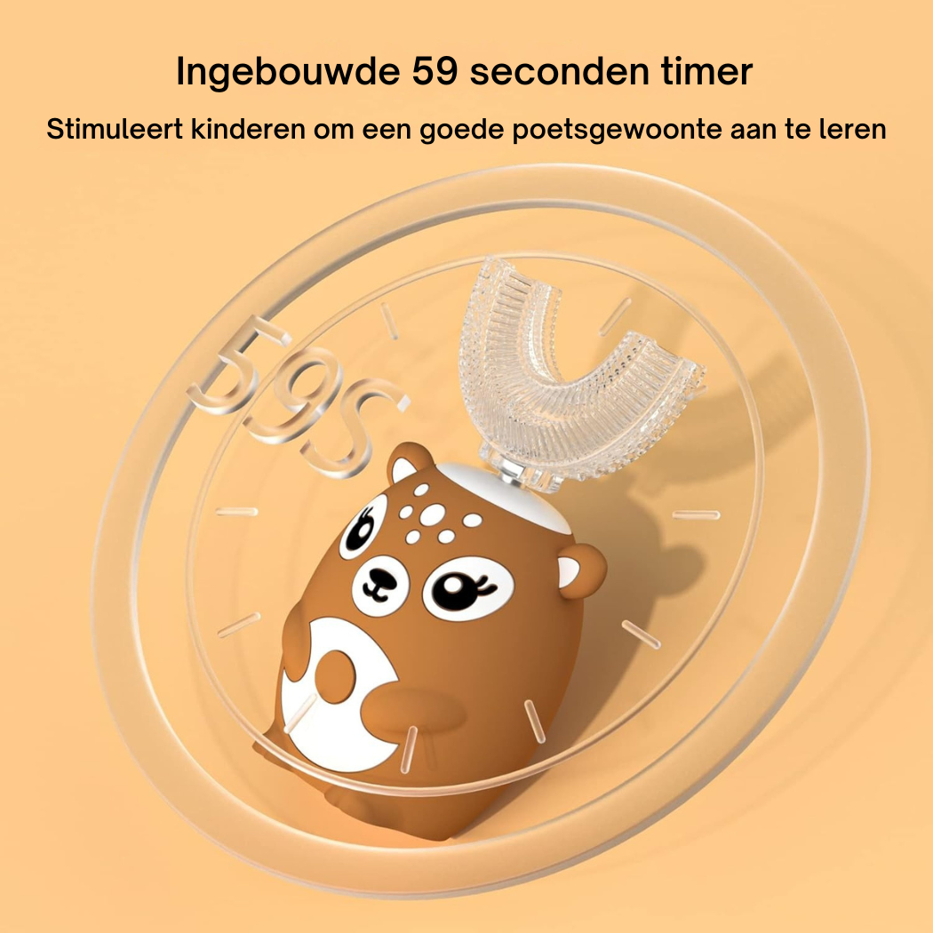 MiloBrush™ – Deer 360° Kindertandenborstel Veilig Leuk