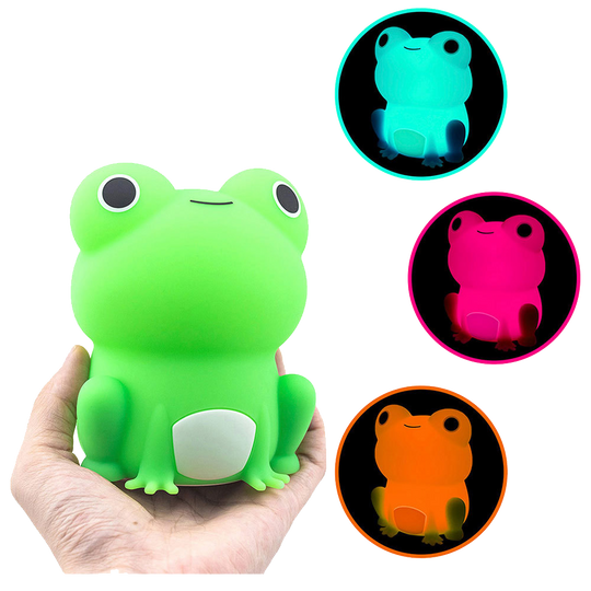 FrogGlow™ – Schattig Squishy Silicone LED Nachtlampje – USB Oplaadbaar