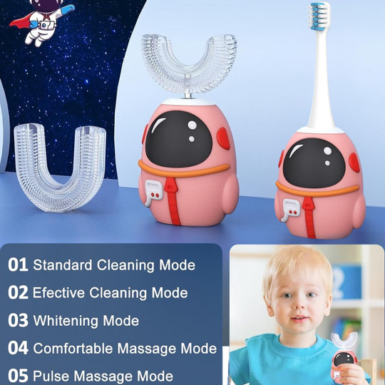 Milo & Moon 360° U-Vormige Elektrische Kindertandenborstel – Complete set