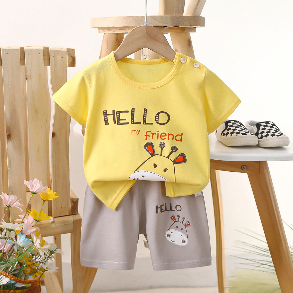 PlayPals – Boys' Summer Set with Cartoon Print
