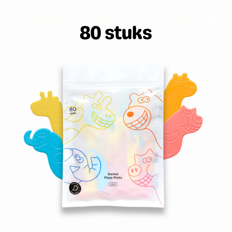 FunFloss™ – Kindertandflossers met Dierenprints