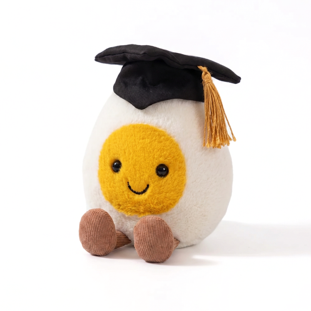 EggBuddy – Ei Karakter Knuffel van Zacht Pluche met Kostuum Design